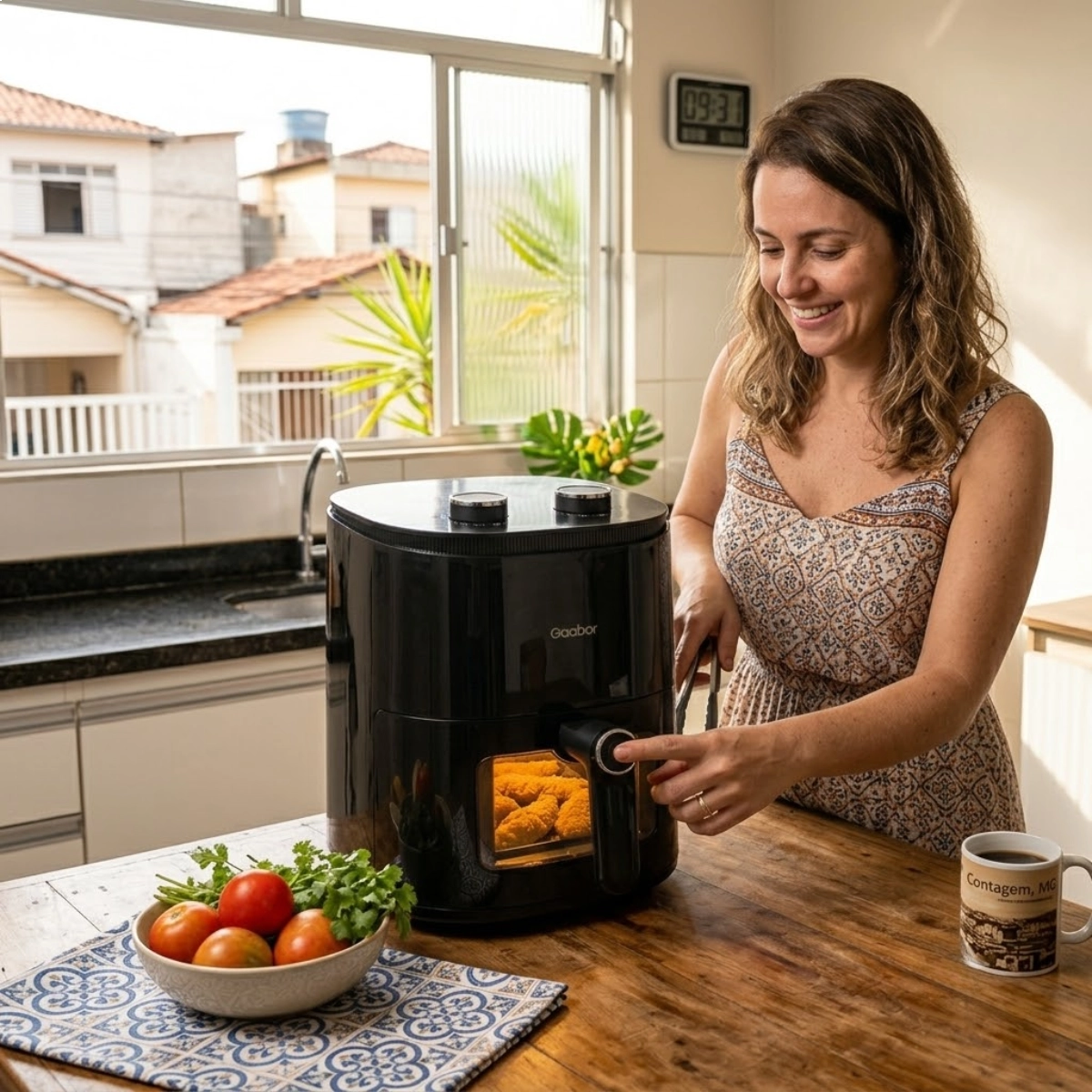 Air Fryer Duo Analogica 4,2 Litros Gaabor Af-45m02as Preto 127v Air Fryer Duo Analogica 4,2 Litros Gaabor Af-45m02as Preto 127v
