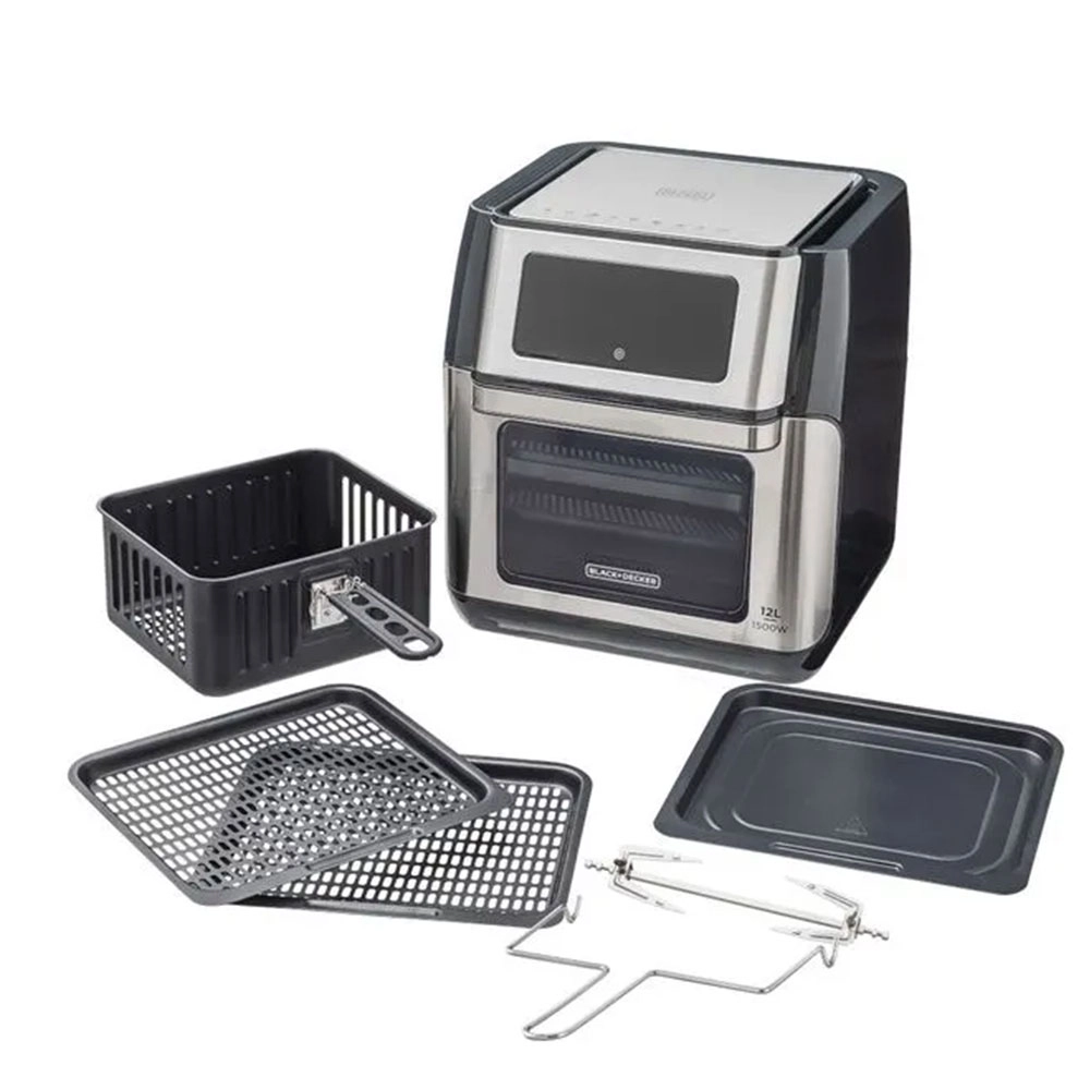 Airfryer Oven 4l Gourmand Gris Black Decker 5 em 1 127v 1500w