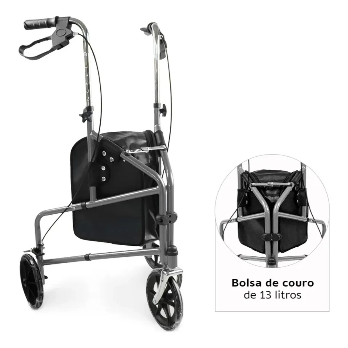 ANDADOR DELLAMED D11 DOBRÁVEL 3 RODAS ATE 100KG ALTURA AJUSTÁVEL ANDADOR DELLAMED D11 DOBRÁVEL 3 RODAS ATE 100KG ALTURA AJUSTÁVEL