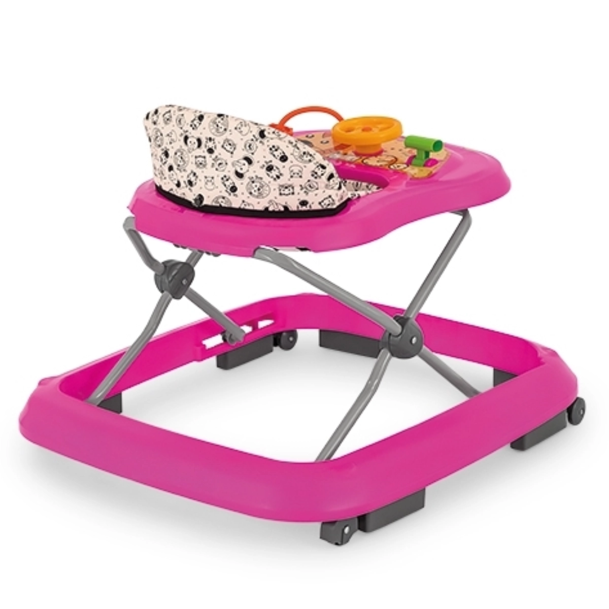 Andador Infantil Safari II Rosa Ideal Para Crianças Até 12kg 