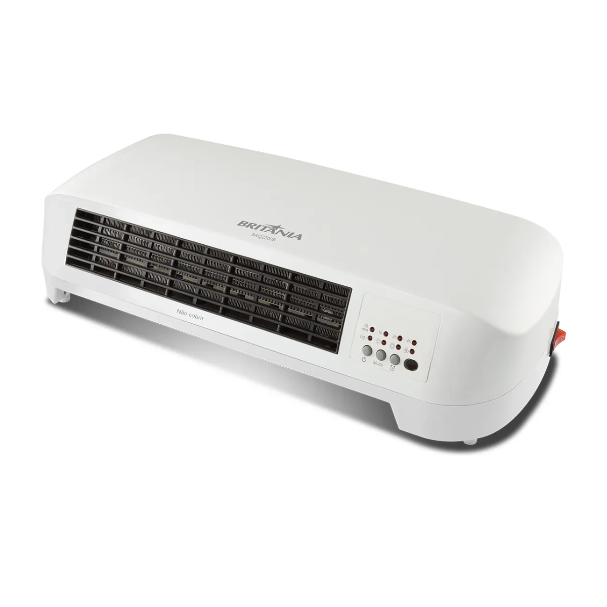 AQUECEDOR DE PAREDE BRITÂNIA BAQ2200B 2 EM 1 COM TIMER 127V