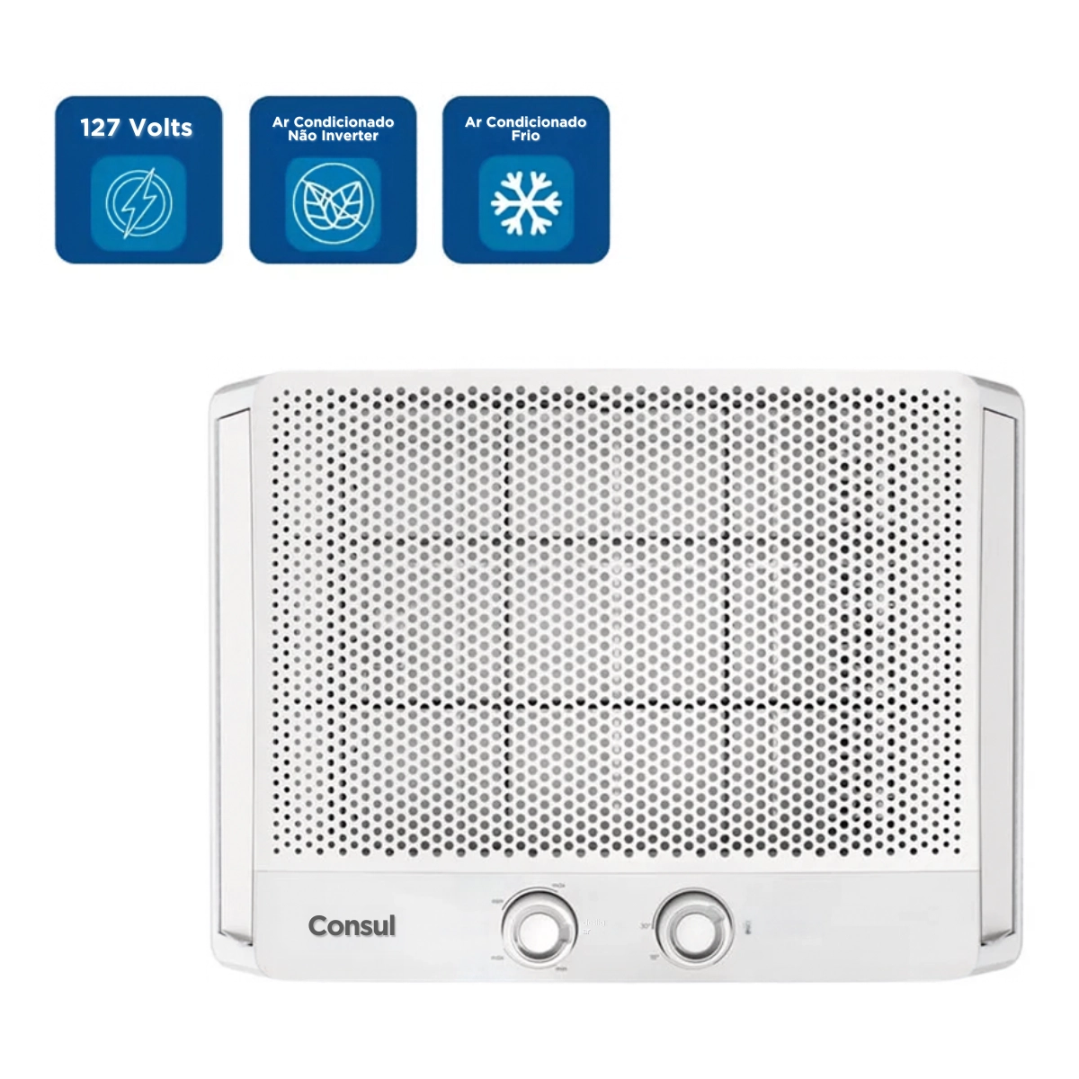 AR CONDICIONADO JANELA 7500BTUS CONSUL FRIO MODERNO 127V AR CONDICIONADO JANELA 7500BTUS CONSUL FRIO MODERNO 127V