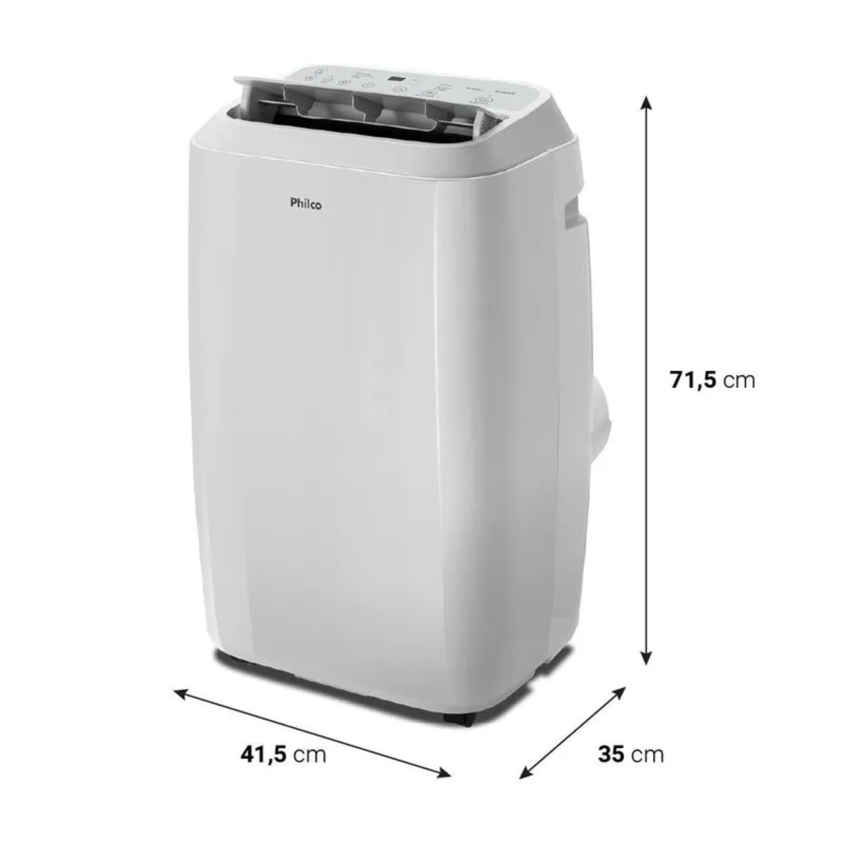 AR CONDICIONADO PORTÁTIL PHILCO 12000 BTU 3 EM 1 BRANCO 220V