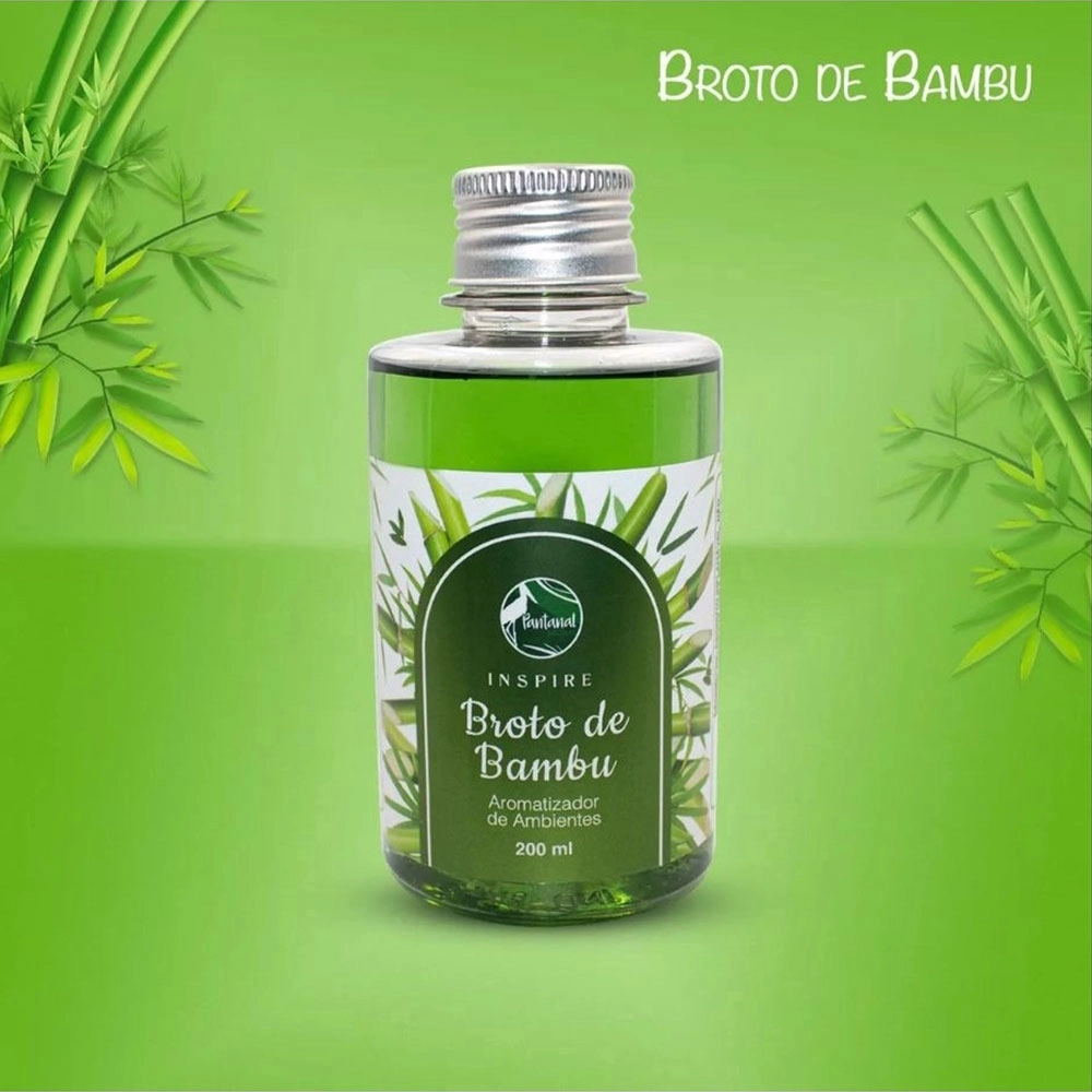 Aromatizador de Ambiente Inspire Pantanal Aromas com Essência Broto de Bamboo 200ml