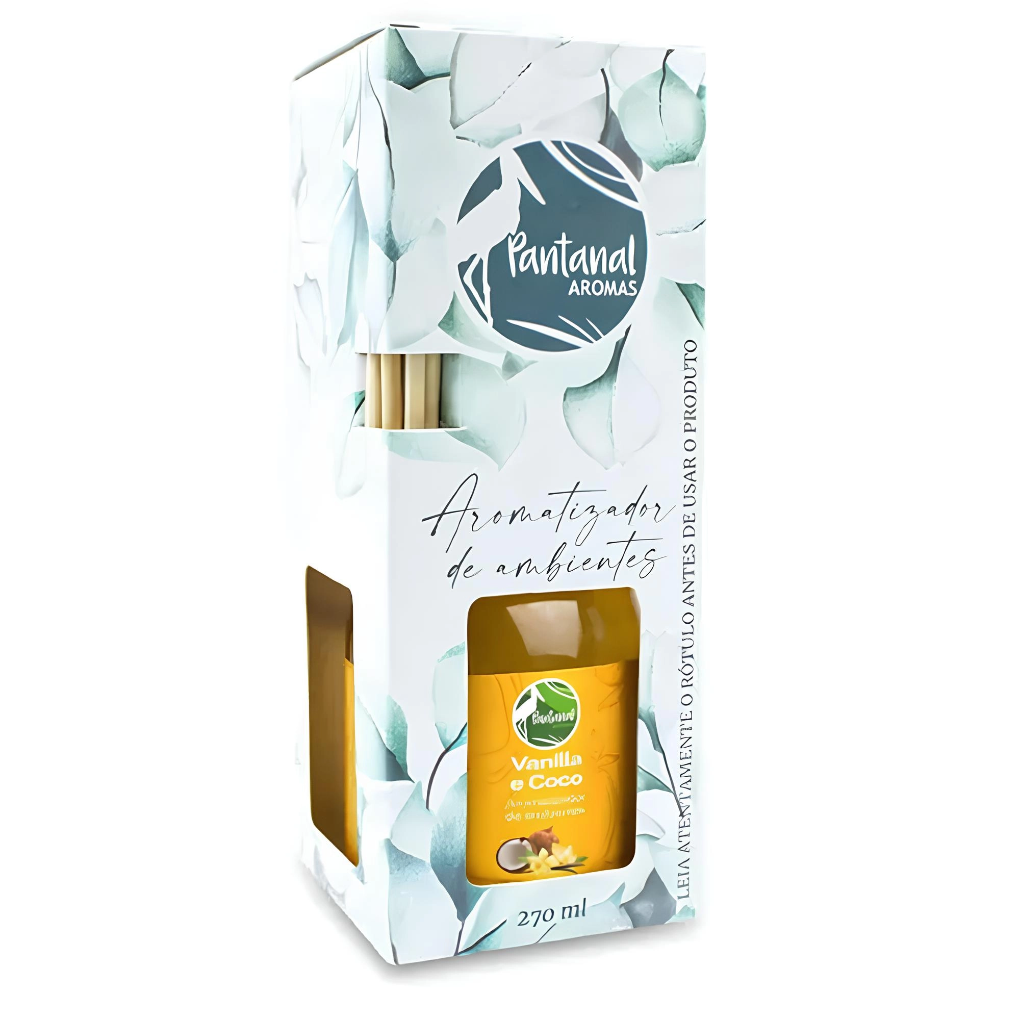 Aromatizador de Ambiente Pantanal Aromas com Essência de Vanilla com Coco 270ml Aromatizador de Ambiente Pantanal Aromas com Essência de Vanilla com Coco 270ml