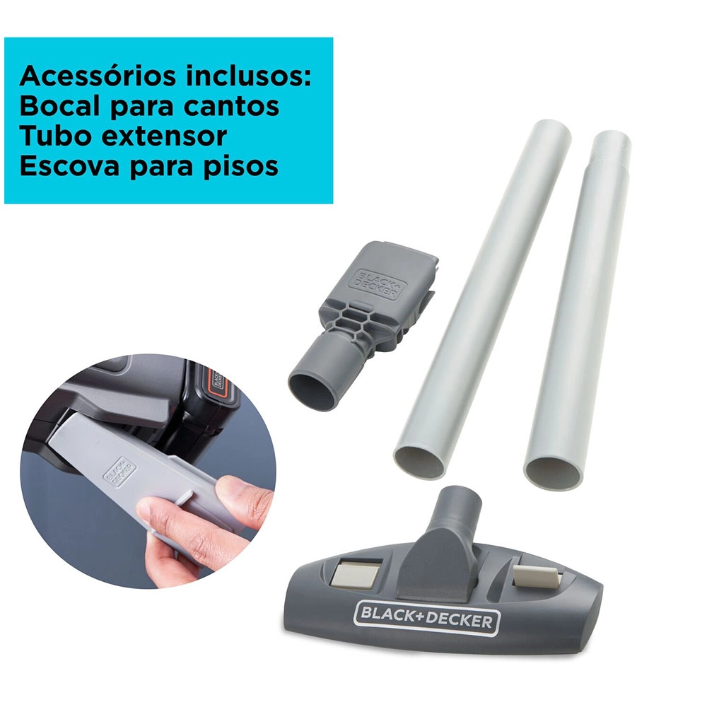 Aspirador Portátil Power Connect Dustbuster 20v Bchv001d1e-br Aspirador Portátil Power Connect Dustbuster 20v Bchv001d1e-br