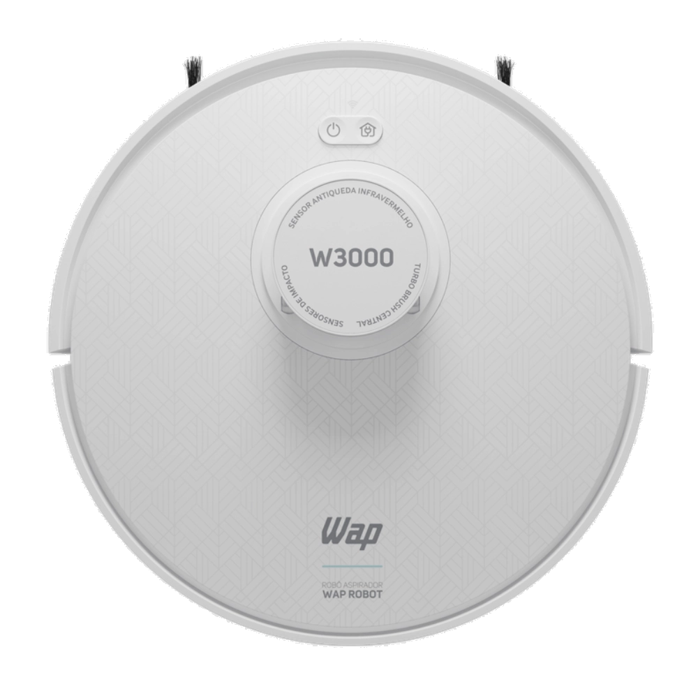 Aspirador Robô W3000 350ml com Sensor Anticolisão e Mapeamento Residencial Bivolt