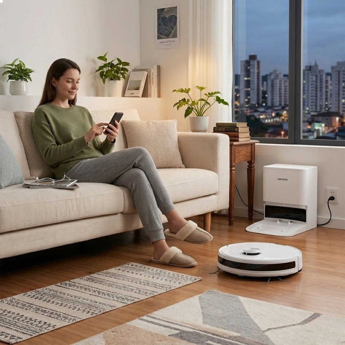 Aspirador Robo Q10 Vf 127v com Reservatorio e Doca de Carregamento Aspirador Robo Q10 Vf 127v com Reservatorio e Doca de Carregamento