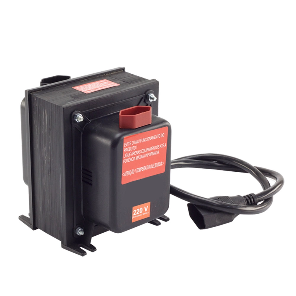 AUTOTRANSFORMADOR PRETO FORCELINE SLIM PREMIUM BIVOLT 7000VA 