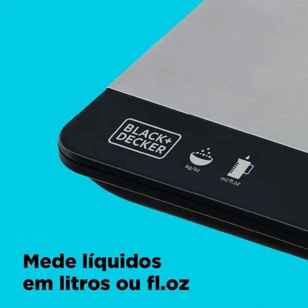 Balança para Cozinha Digital Black Decker Inox 5kg
