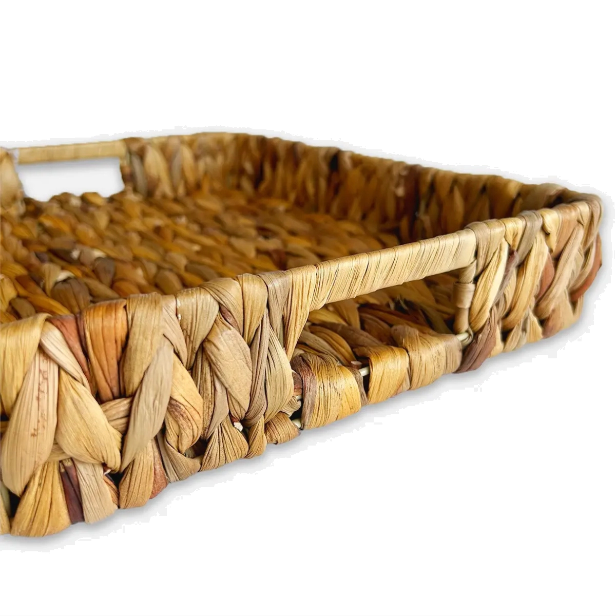 BANDEJA DE CAFE RETANGULAR GRANDE SEAGRASS FIBRA NATURAL REFORÇADA