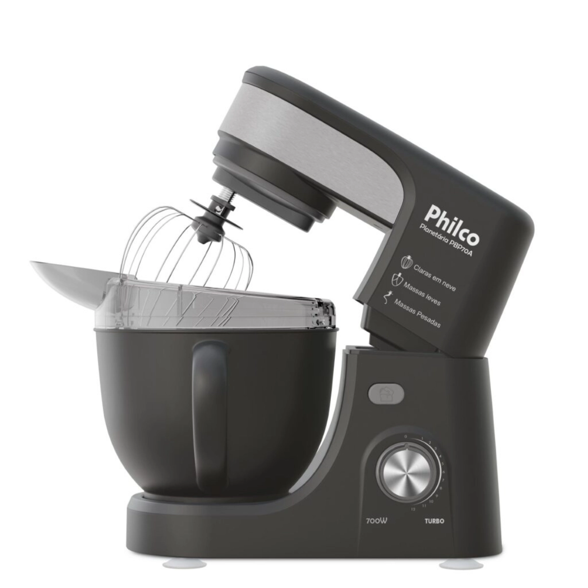 BATEDEIRA PLANETÁRIA PHILCO 700W 4,5L 12 VELOCIDADES 220V BATEDEIRA PLANETÁRIA PHILCO 700W 4,5L 12 VELOCIDADES 220V