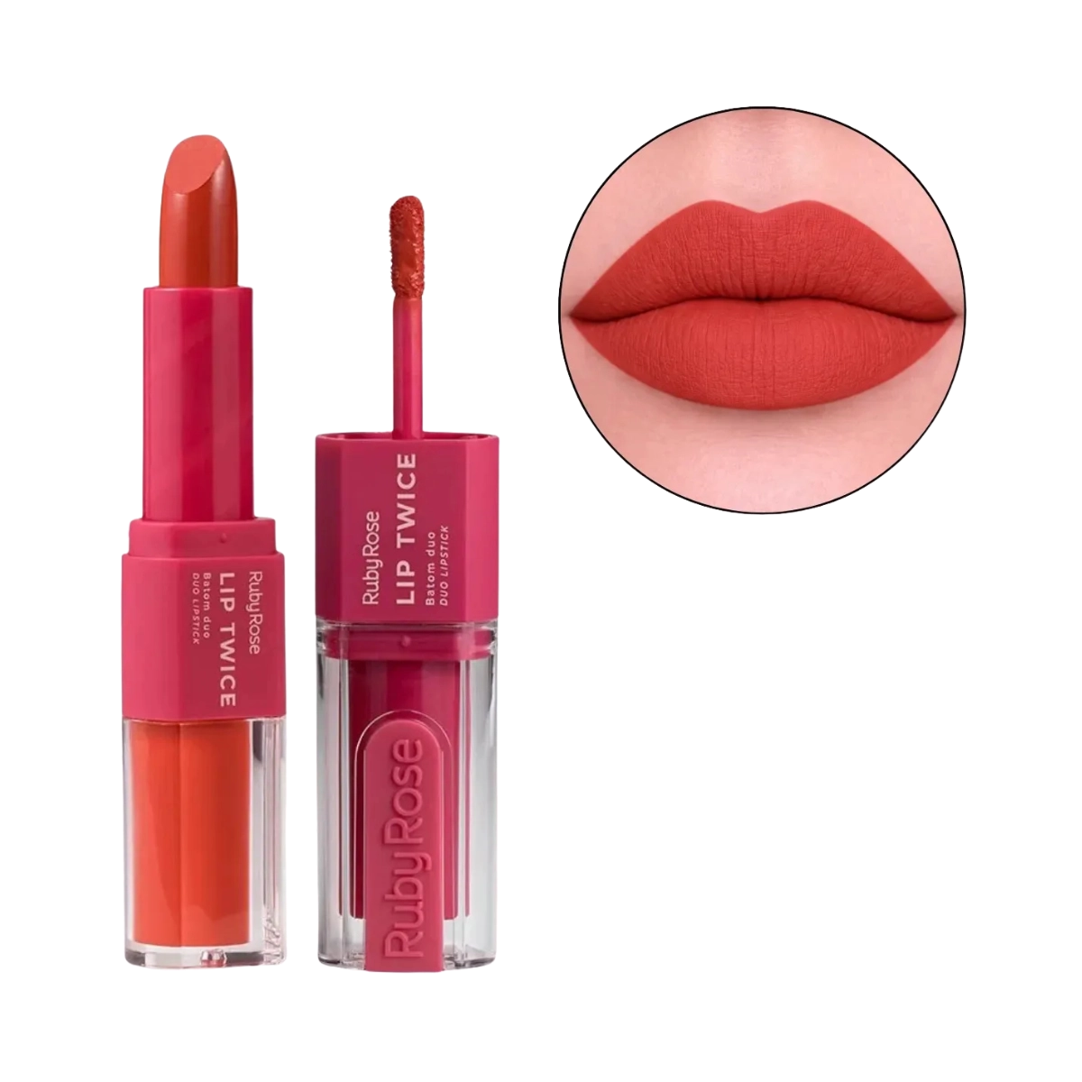 BATOM DUO LIP TWICE LT10 RUBY ROSE