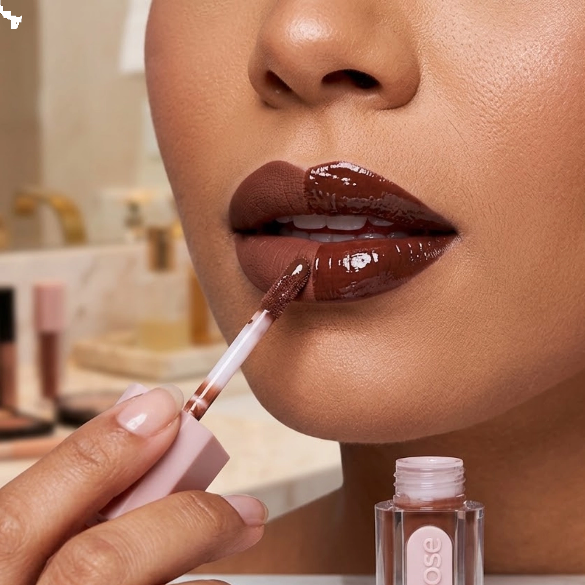 BATOM DUO MATTE E GLOSS RUBY ROSE DOUBLE LAYER DL100 LONGA DURACAO BATOM DUO MATTE E GLOSS RUBY ROSE DOUBLE LAYER DL100 LONGA DURACAO