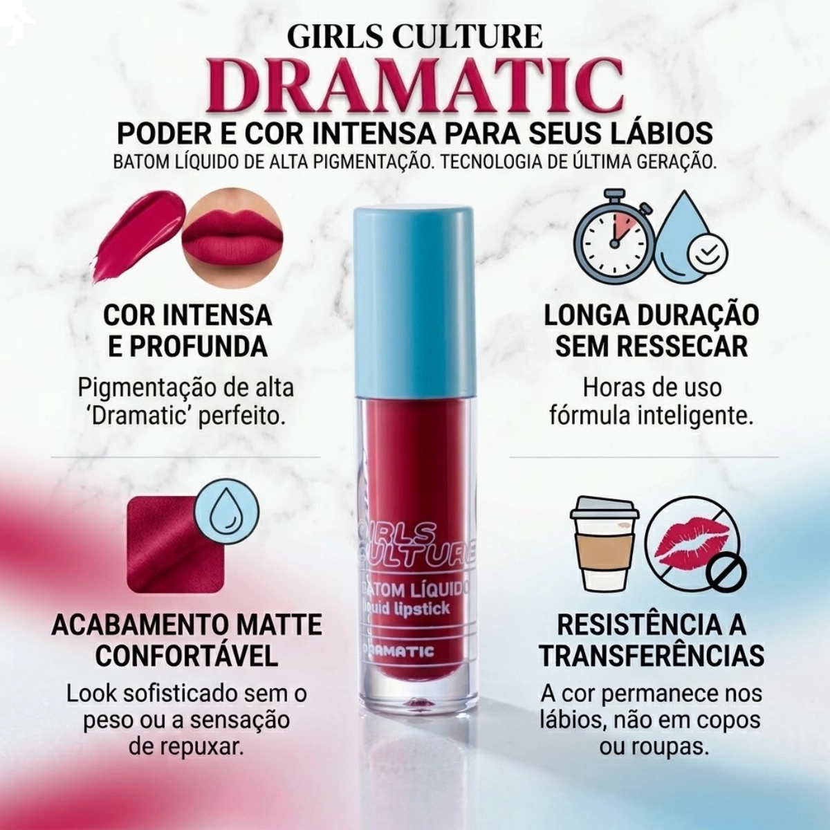 BATOM LÍQUIDO MATTE GIRLS CULTURE DRAMATIC POPSTAR RUBY ROSE BATOM LÍQUIDO MATTE GIRLS CULTURE DRAMATIC POPSTAR RUBY ROSE