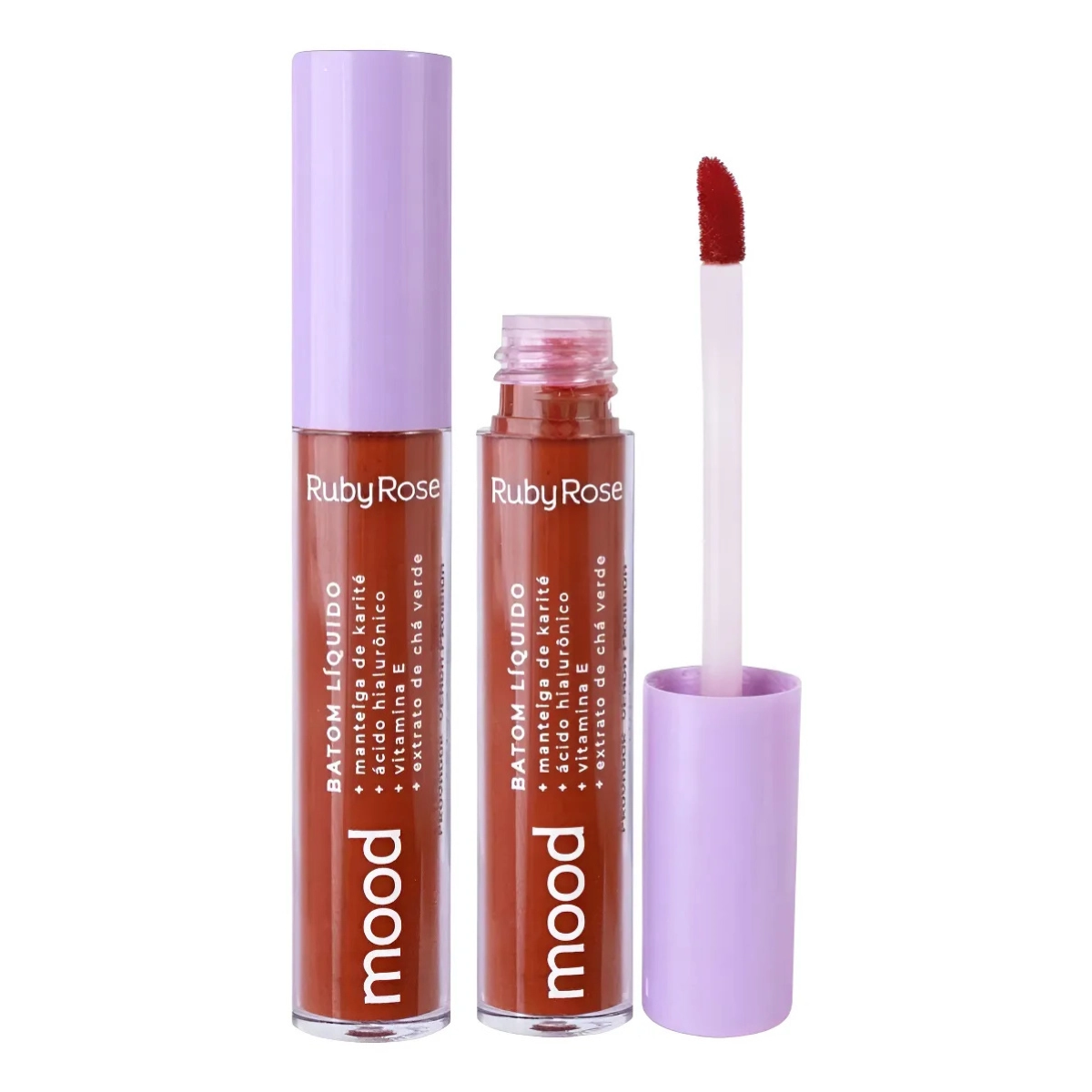 BATOM LABIAL LIQUIDO MOOD HB566S15 3,2ML TRIUMPH RUBY ROSE