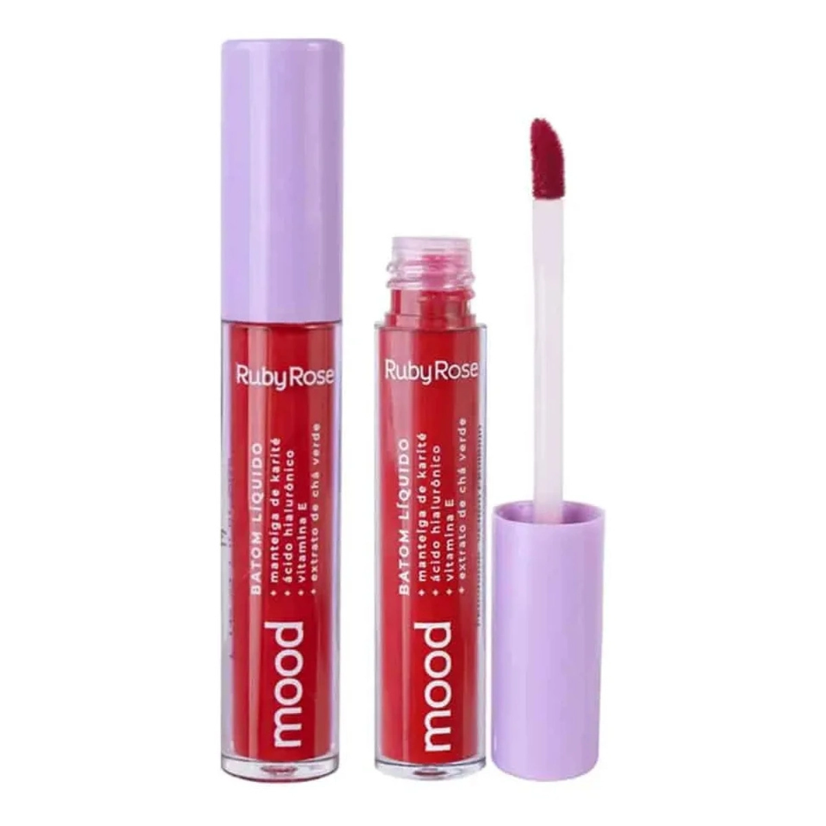 BATOM LABIAL LIQUIDO MOOD HB566S17 3,2ML FUN RUBY ROSE