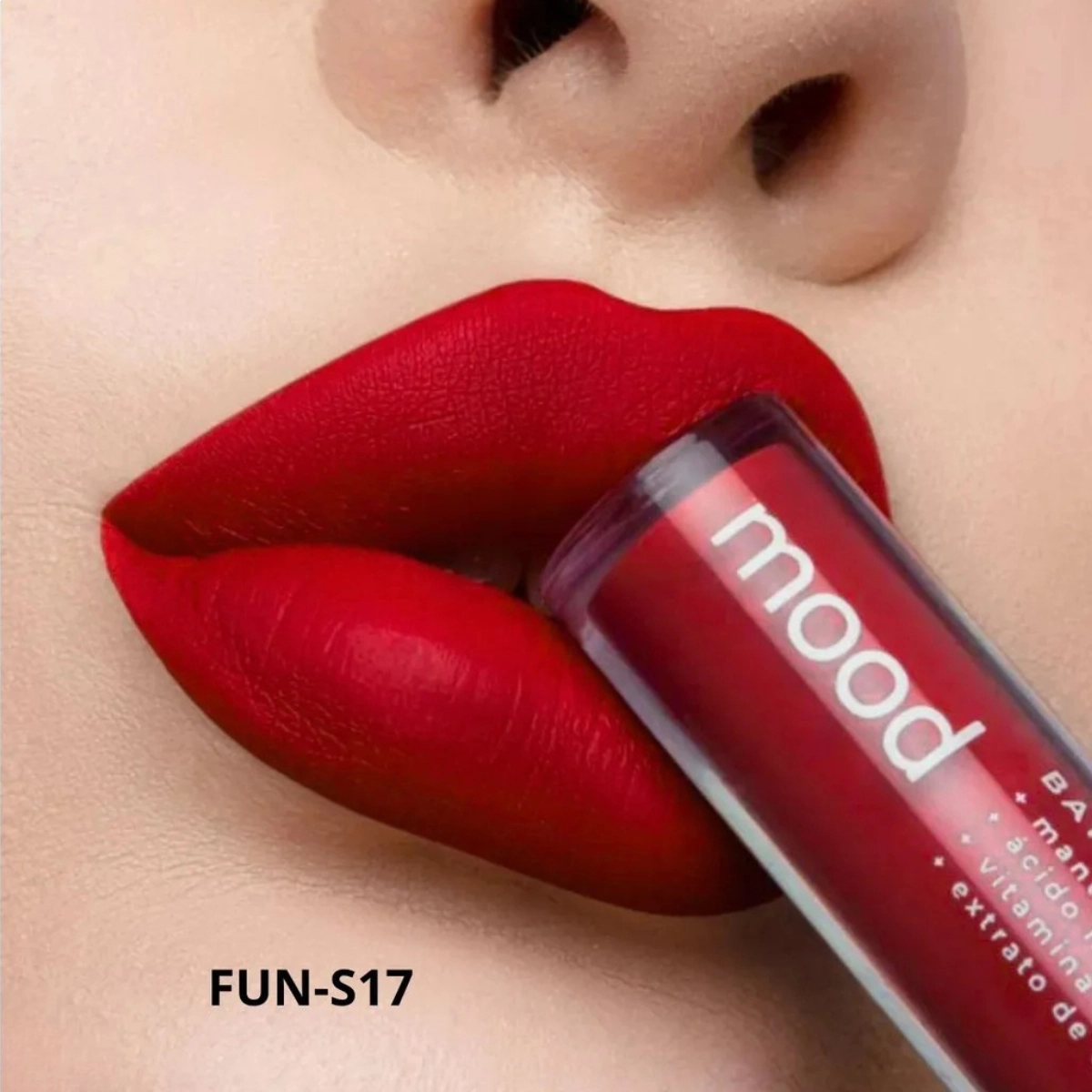 BATOM LABIAL LIQUIDO MOOD HB566S17 3,2ML FUN RUBY ROSE