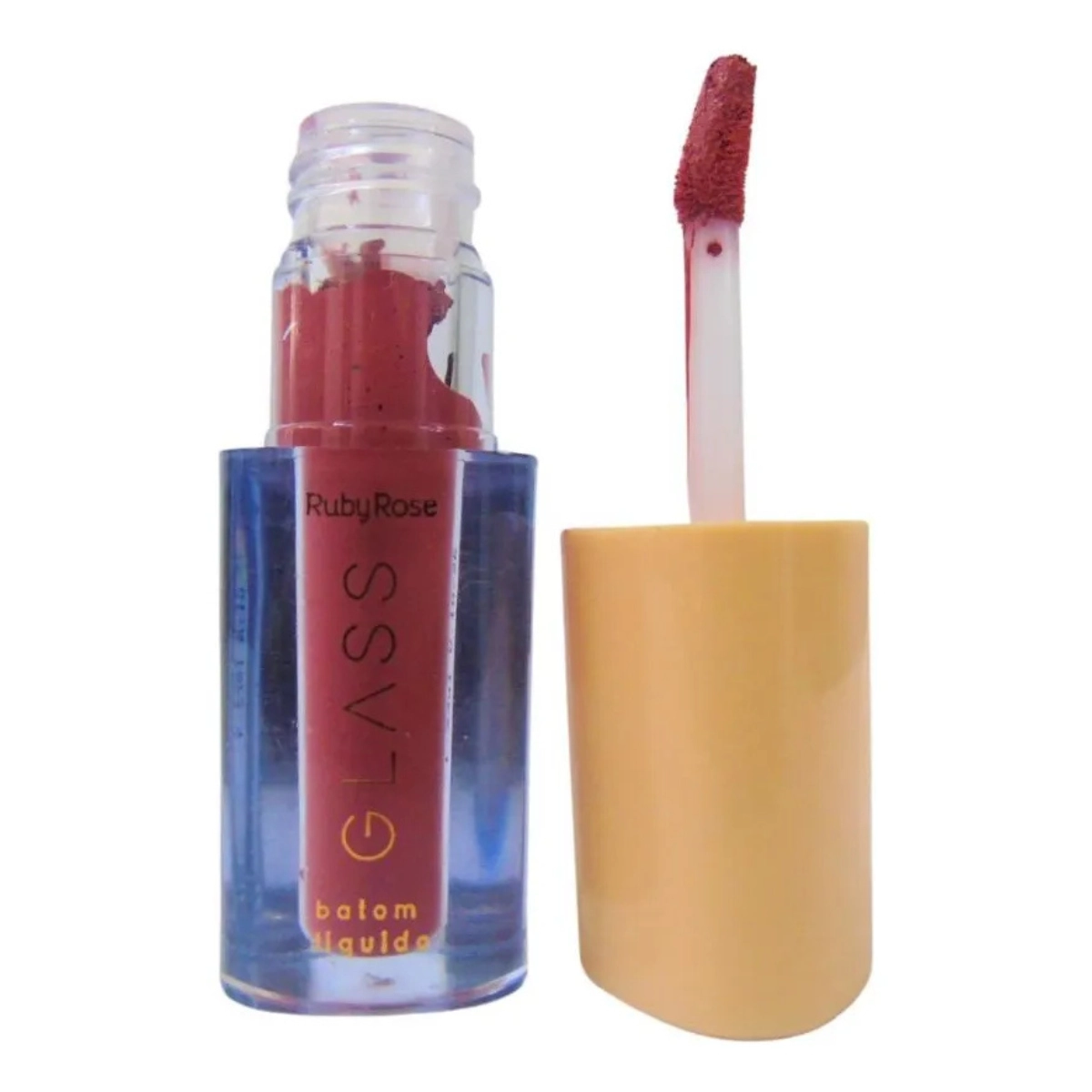 BATOM LABIAL LIQUIDO VELVETY BG03 GLASS HB5781 RUBY ROSE