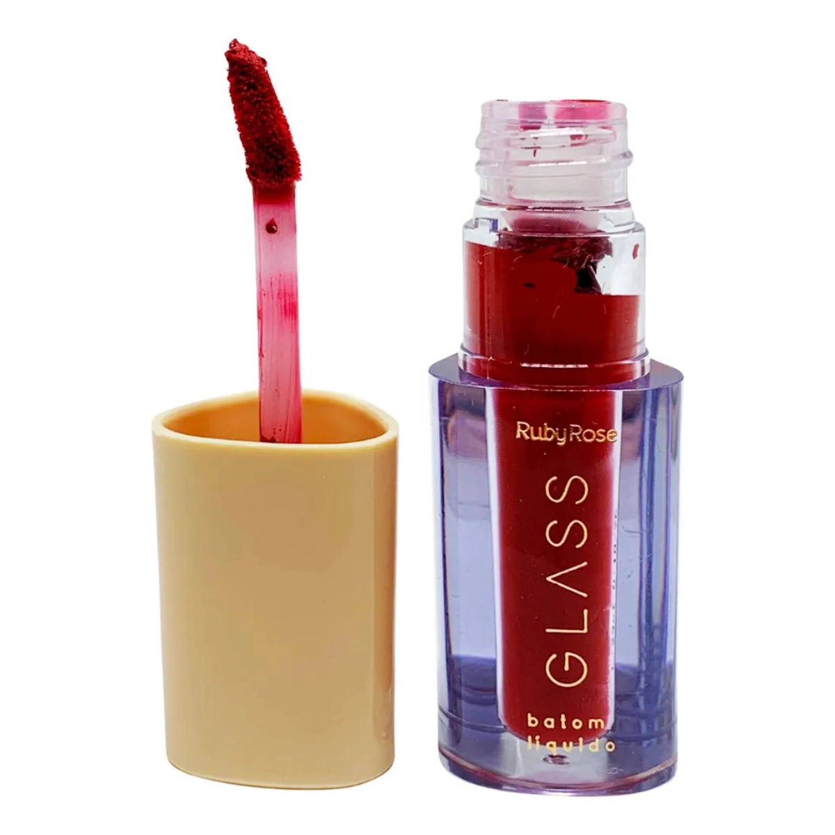 BATOM LABIAL LIQUIDO VELVETY BG04 GLASS HB5784 RUBY ROSE