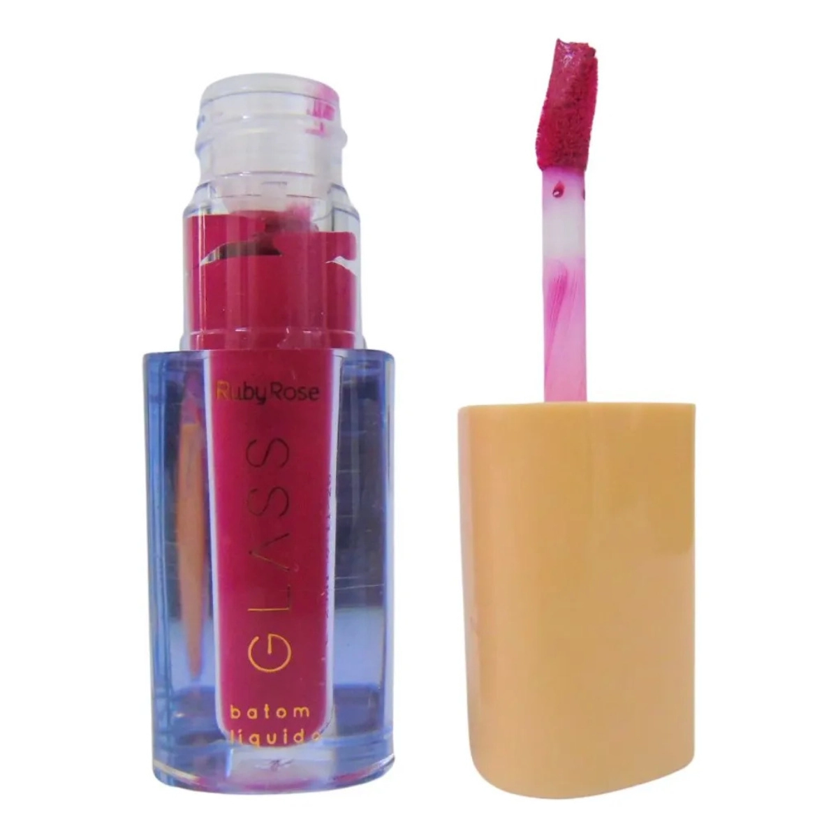 BATOM LABIAL LIQUIDO VELVETY BG07 GLASS HB5787 RUBY ROSE