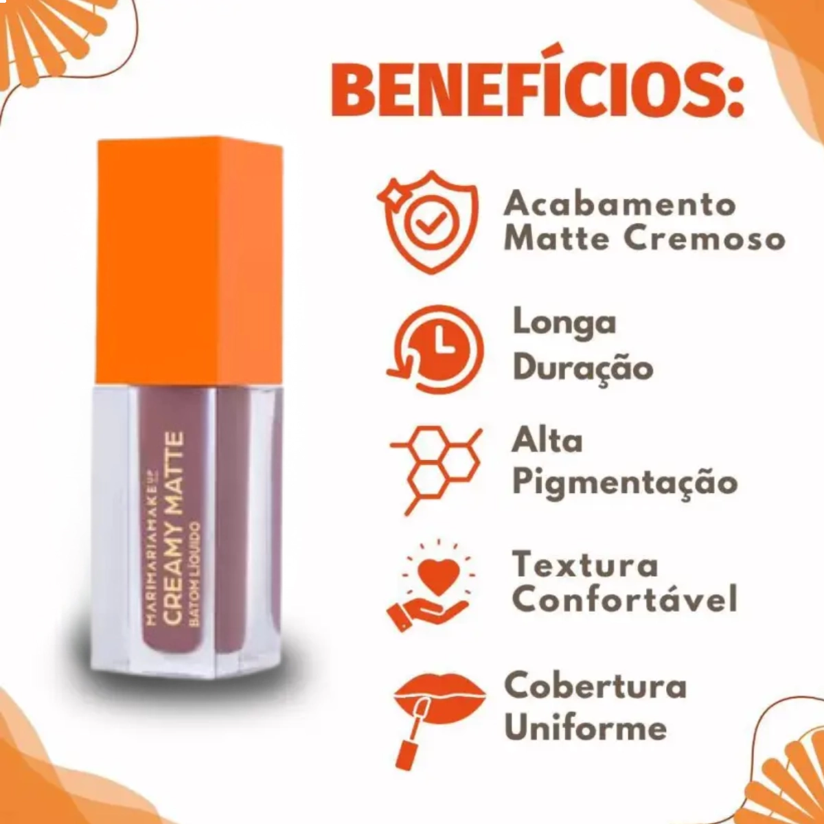BATOM LIQUIDO CREAMY MATTE COR FROSTY MARI MARIA 3,8ML