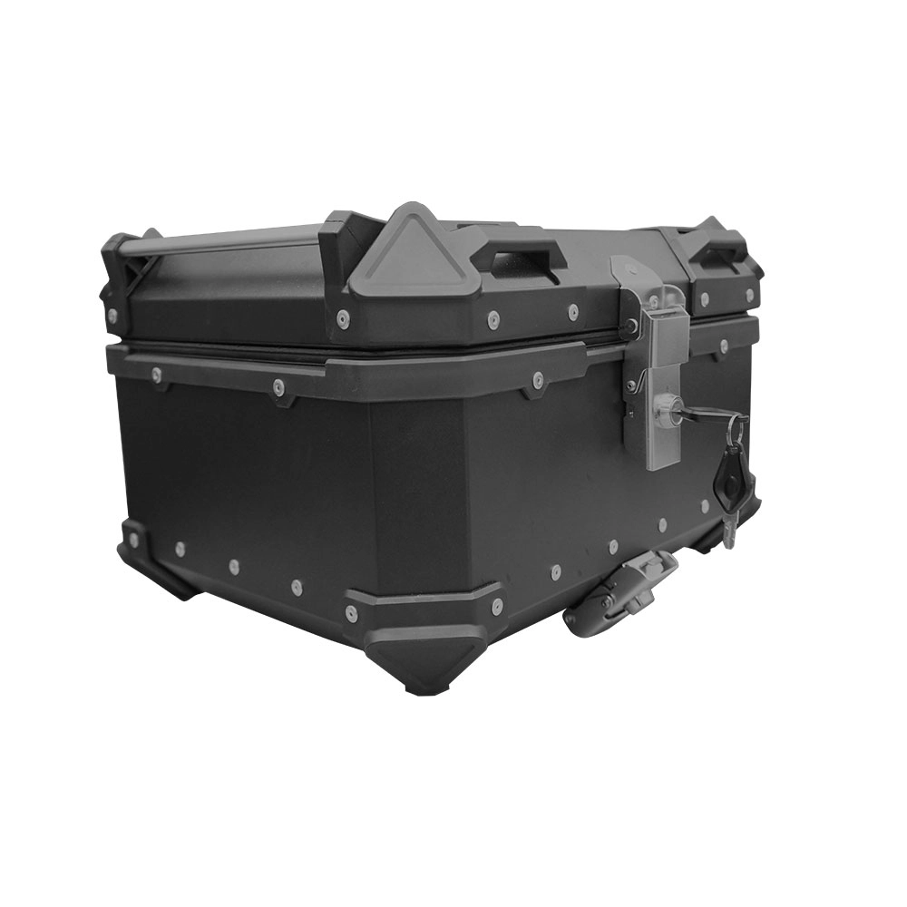 Bau de Moto Traseiro 35 Litros Universal Aliminio Anti-roubo Preto
