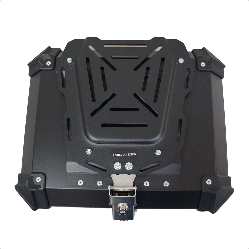 Bau de Moto Traseiro 35 Litros Universal Aliminio Anti-roubo Preto