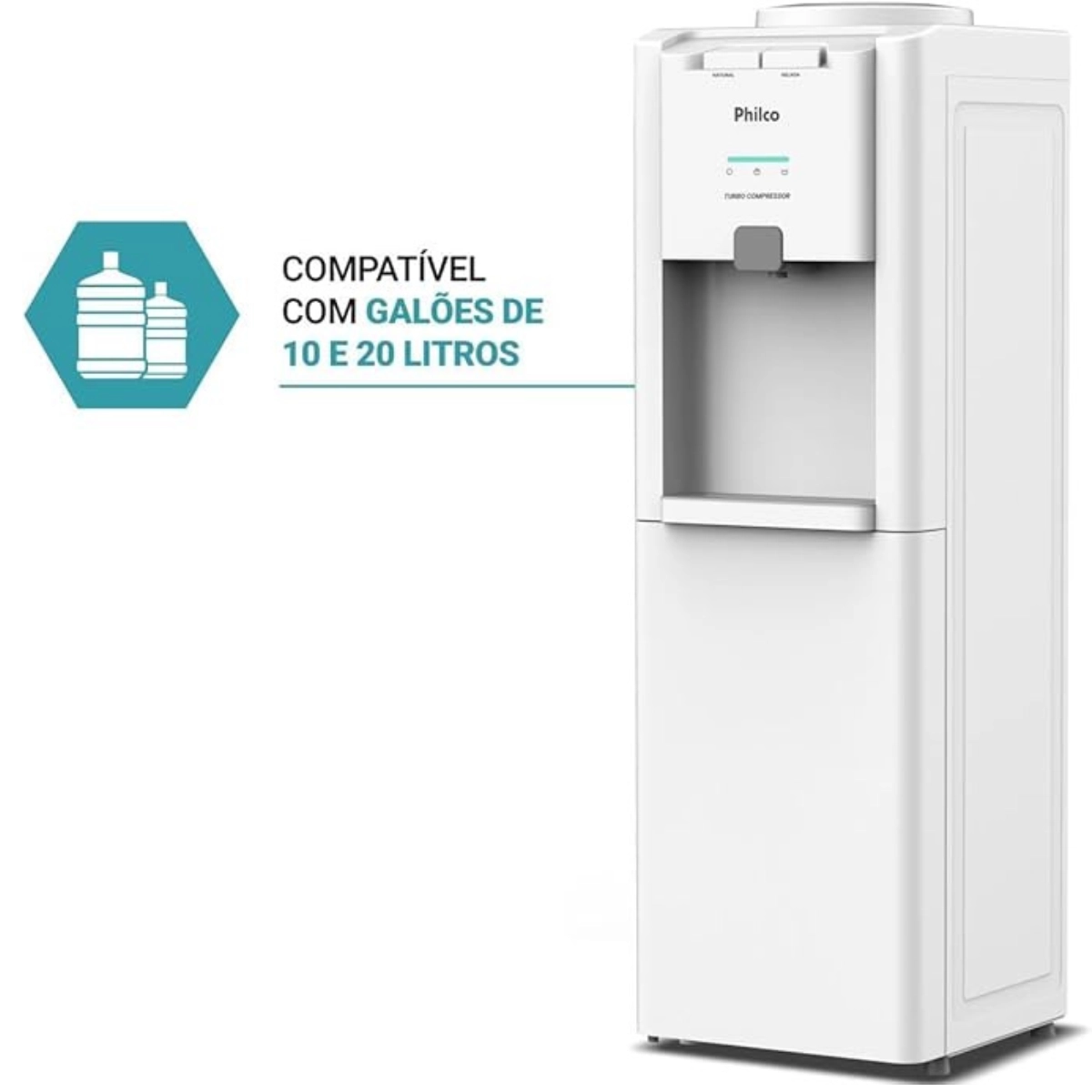 BEBDOURO ELETRICO PBE80A DE COLUNA COM AGUA GELADA E NATURAL BRANCO 220V