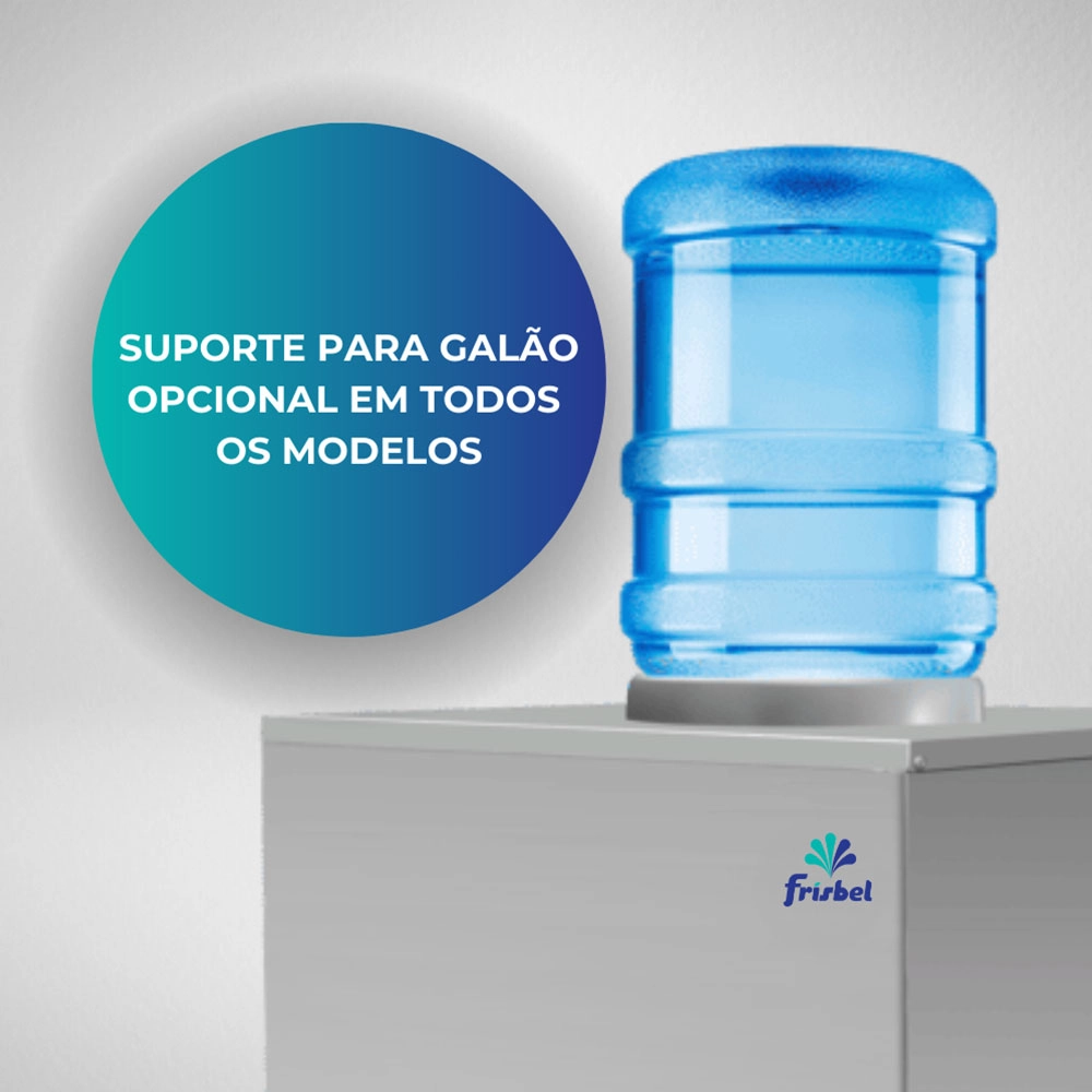 BEBEDOURO DE AGUA INDUSTRIAL BANCADA FRISBEL 25 LITROS 2 TORNEIRA - INOX 127V