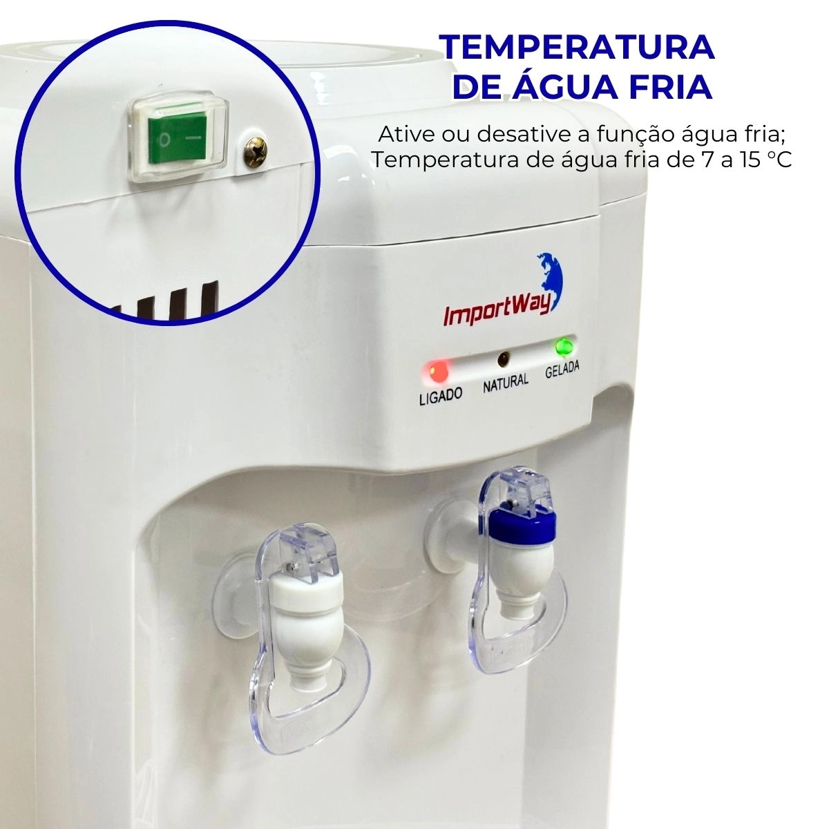 BEBEDOURO DE ÁGUA REFRIGERADO IMPORTWAY IWBAR BRANCO 110V