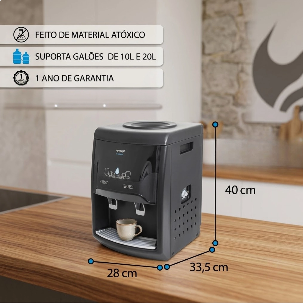 BEBEDOURO EVIDENCE NEWUP PRETO ÁGUA NATURAL E GELADA 220V COMPRESSOR BEBEDOURO EVIDENCE NEWUP PRETO ÁGUA NATURAL E GELADA 220V COMPRESSOR