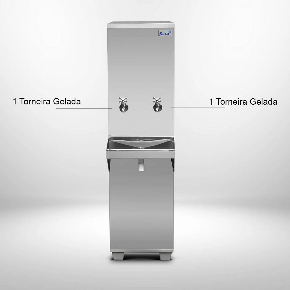 BEBEDOURO INDUSTRIAL COLUNA FRISBEL 25 LITROS 2T - GELADA INOX 127V BEBEDOURO INDUSTRIAL COLUNA FRISBEL 25 LITROS 2T - GELADA INOX 127V