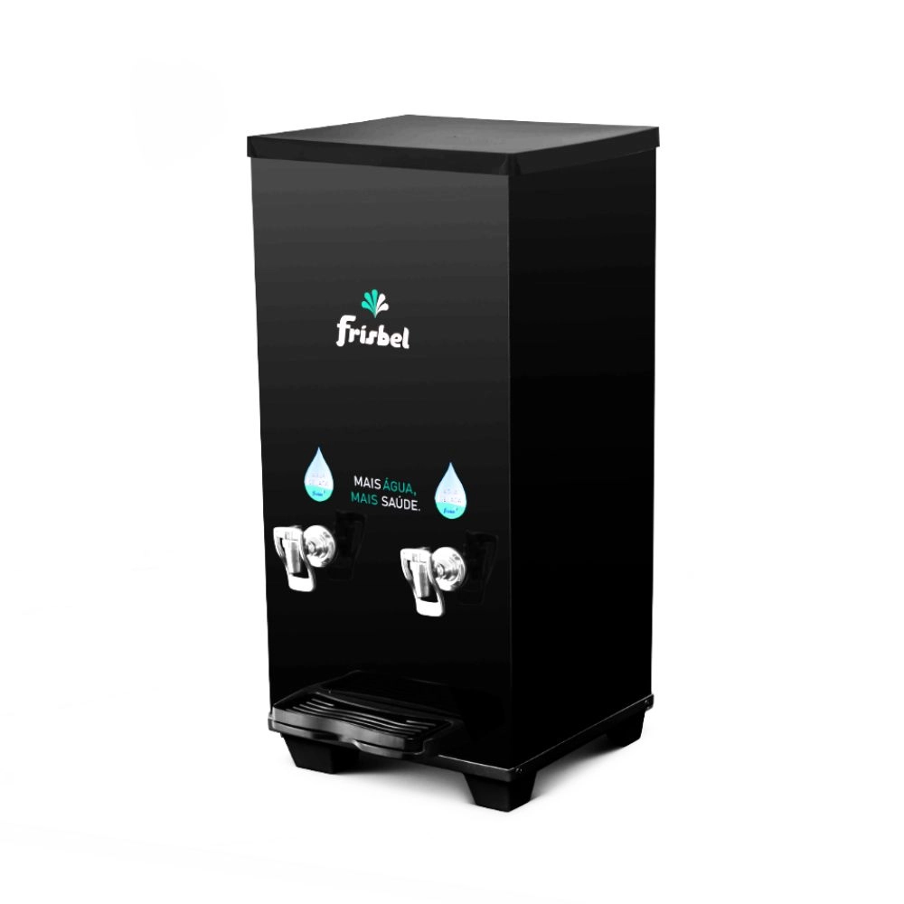 Bebedouro Industrial de Bancada 1 Gelada 1 Natural 25 Litros 220v Office Black Frisbel