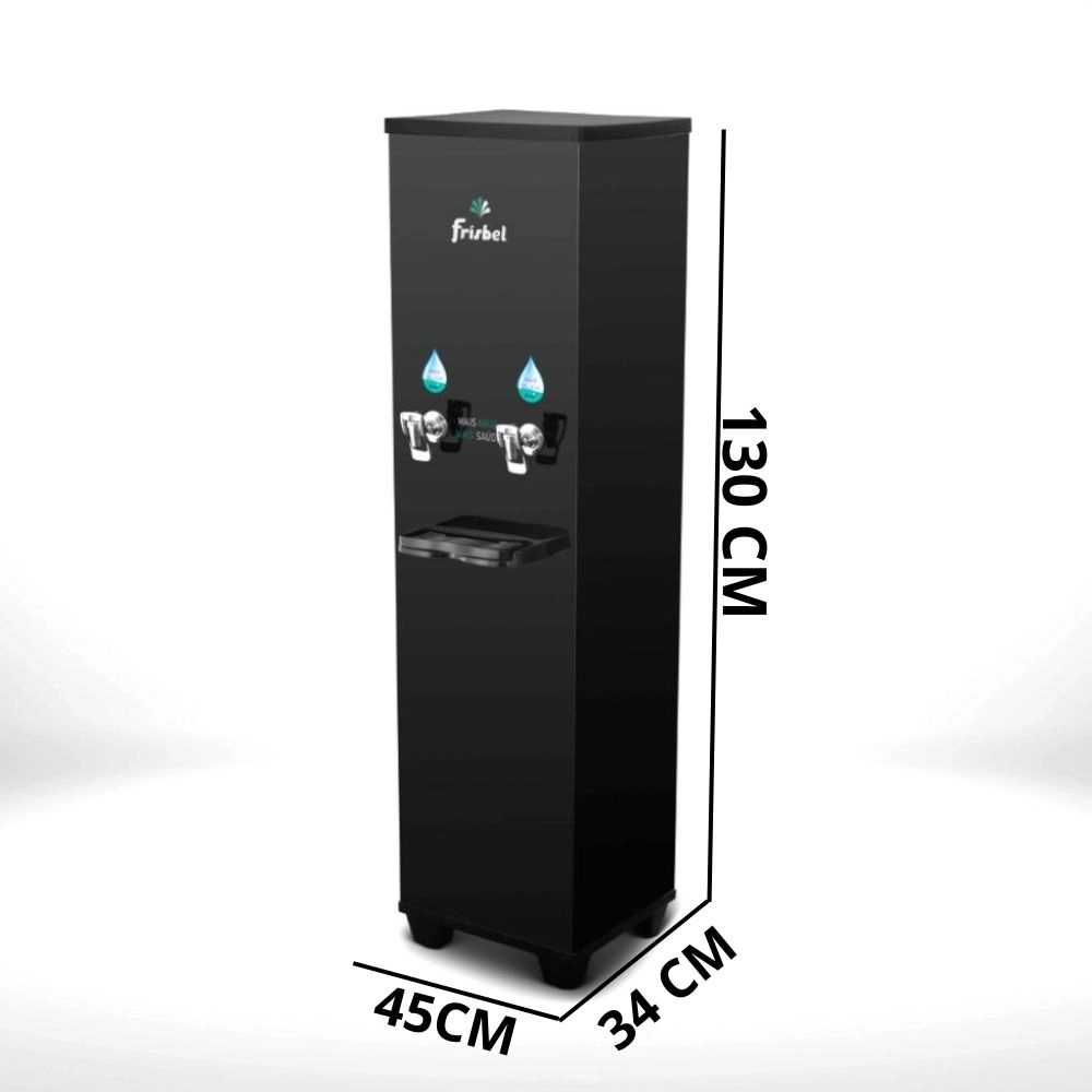Bebedouro Industrial de Coluna 2T Gelada 25 Litros 220V Office Black Frisbel Bebedouro Industrial de Coluna 2T Gelada 25 Litros 220V Office Black Frisbel