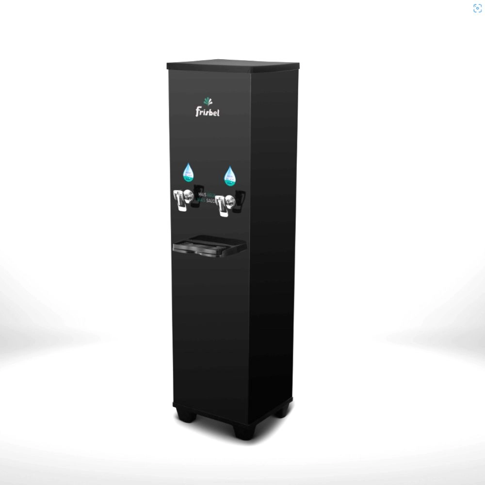 Bebedouro Industrial de Coluna 2T Gelada 25 Litros 220V Office Black Frisbel Bebedouro Industrial de Coluna 2T Gelada 25 Litros 220V Office Black Frisbel