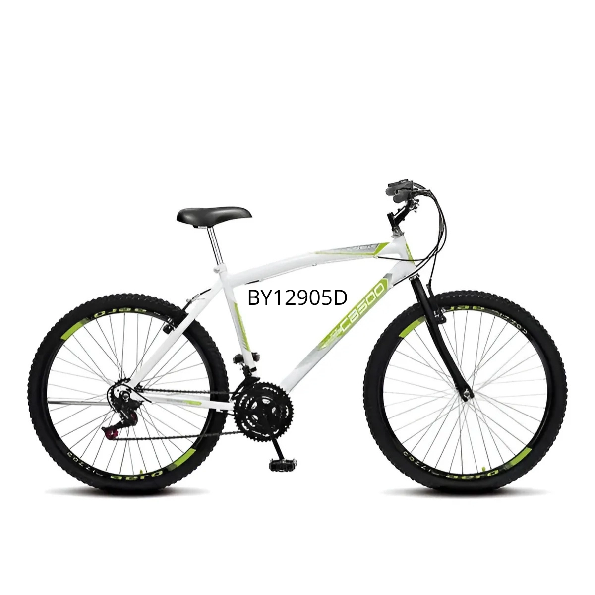 BICICLETA COLLI CB500 ARO 26 18 MARCHAS FREIO V-BRAKE COR BRANCO