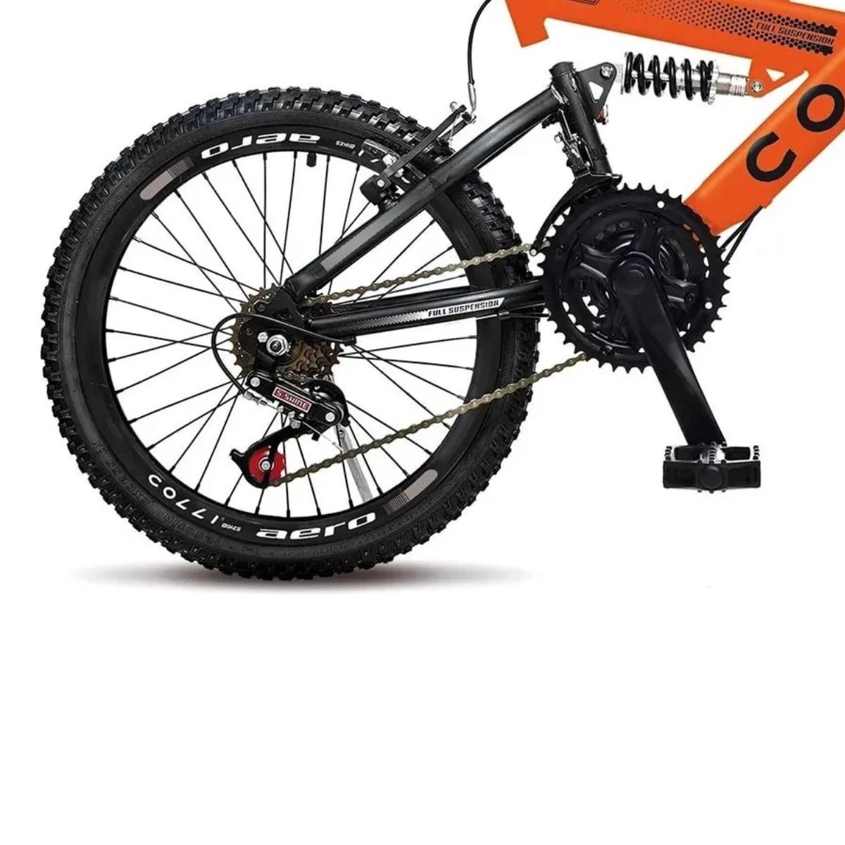 BICICLETA COLLI GPS DUPLA SUSP. FULL A.20 36R 21V LARANJA NEON BICICLETA COLLI GPS DUPLA SUSP. FULL A.20 36R 21V LARANJA NEON
