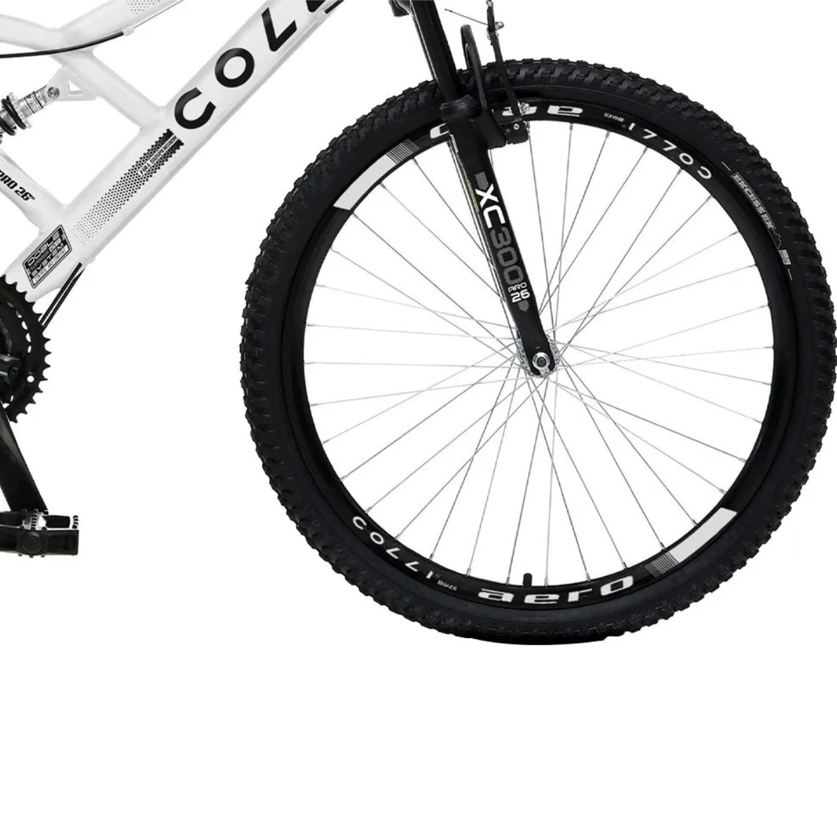 Bicicleta Colli Gps Dupla Susp. Full A.26 21V Branca