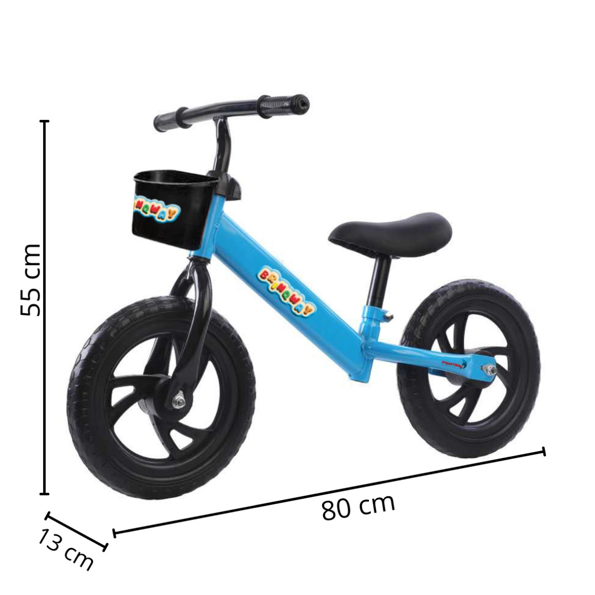 BICICLETA INFANTIL BALANCE ARO 12 AZUL SEM PEDAL - IMPORTWAY