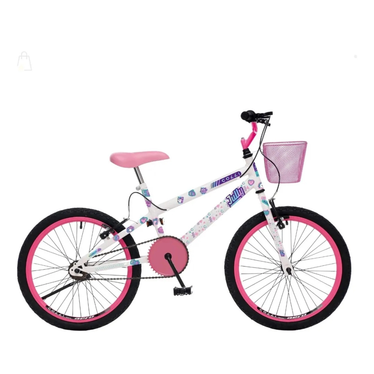 BICICLETA PASSEIO COLLI BIKE JULLY ARO 20 BRANCO COM CESTO BICICLETA PASSEIO COLLI BIKE JULLY ARO 20 BRANCO COM CESTO