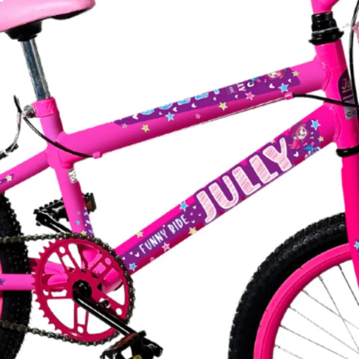 BICICLETA PASSEIO COLLI BIKE JULLY ARO 20 ROSA NEON COM CESTO BICICLETA PASSEIO COLLI BIKE JULLY ARO 20 ROSA NEON COM CESTO