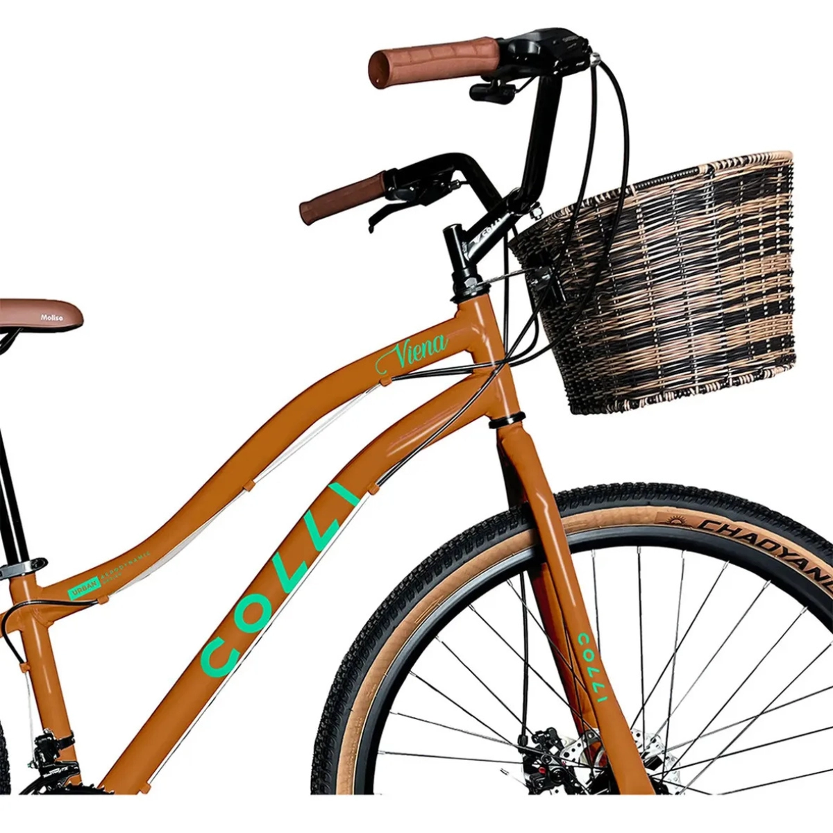 BICICLETA VIENA ARO 29 FREIO DISCO 21V COM CESTÃO COLLI COR BRONZE BICICLETA VIENA ARO 29 FREIO DISCO 21V COM CESTÃO COLLI COR BRONZE