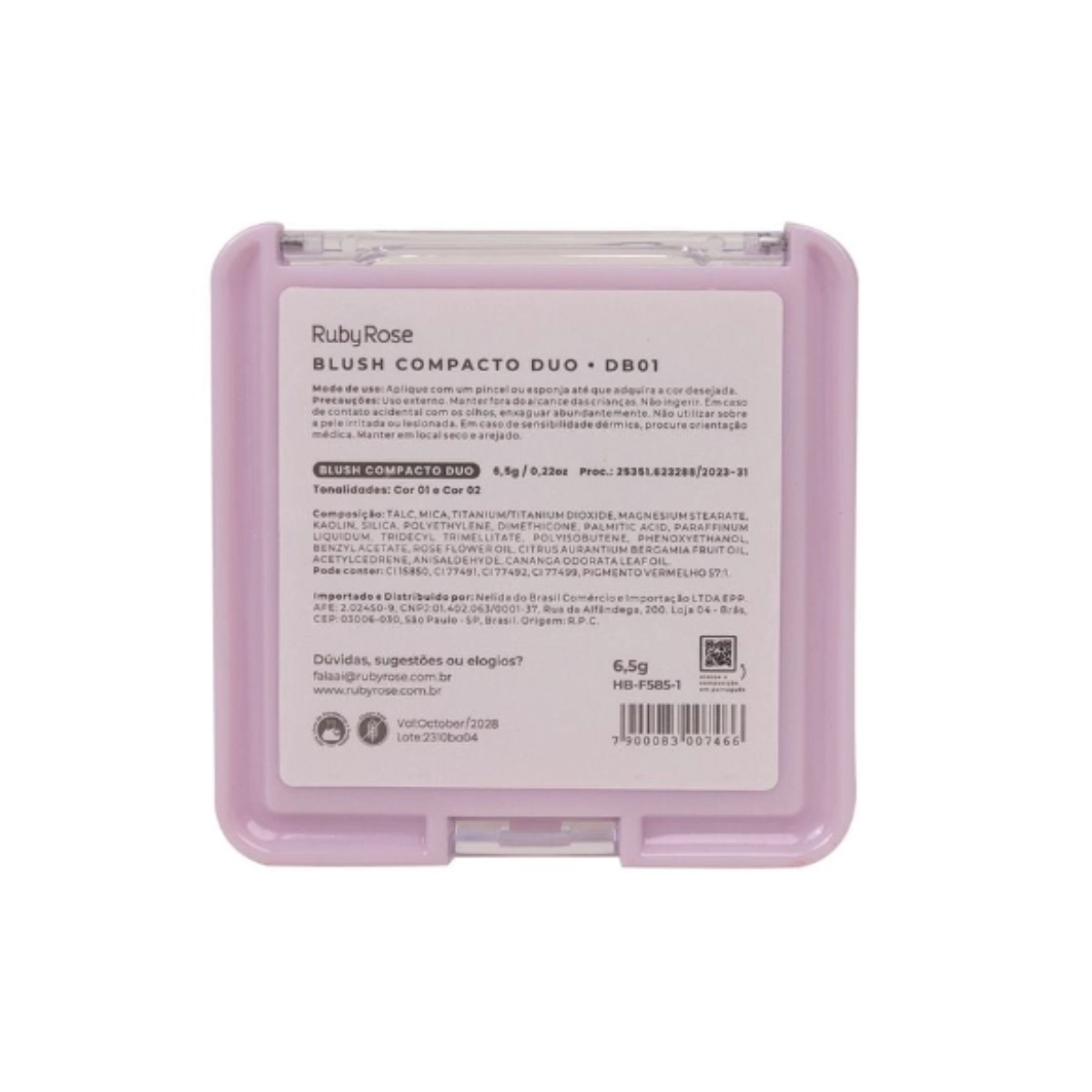 BLUSH COMPACTO DUO DB01 HBF5851 RUBY ROSE