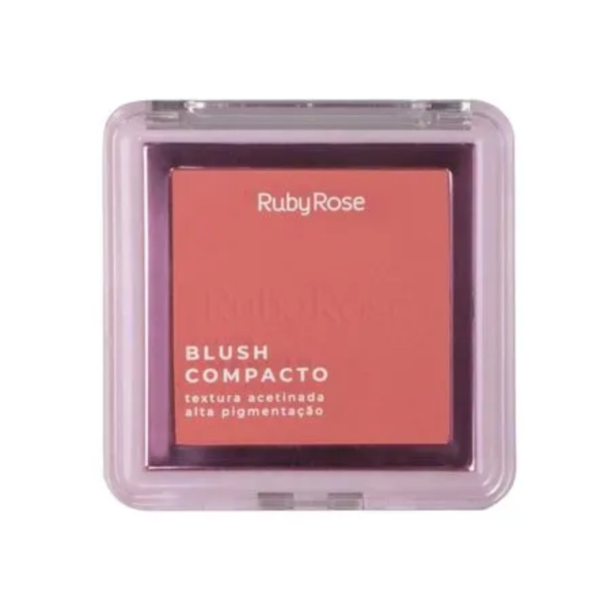 BLUSH COMPACTO RUBY ROSE TEXTURA ACETINADA BL40 7,3G