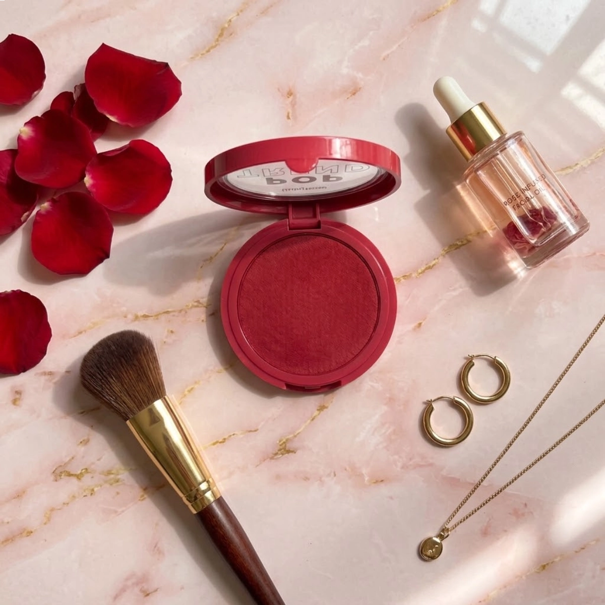 BLUSH CREMOSO POP TREND HBM17-3 RUBY ROSE ALTA PIGMENTACAO