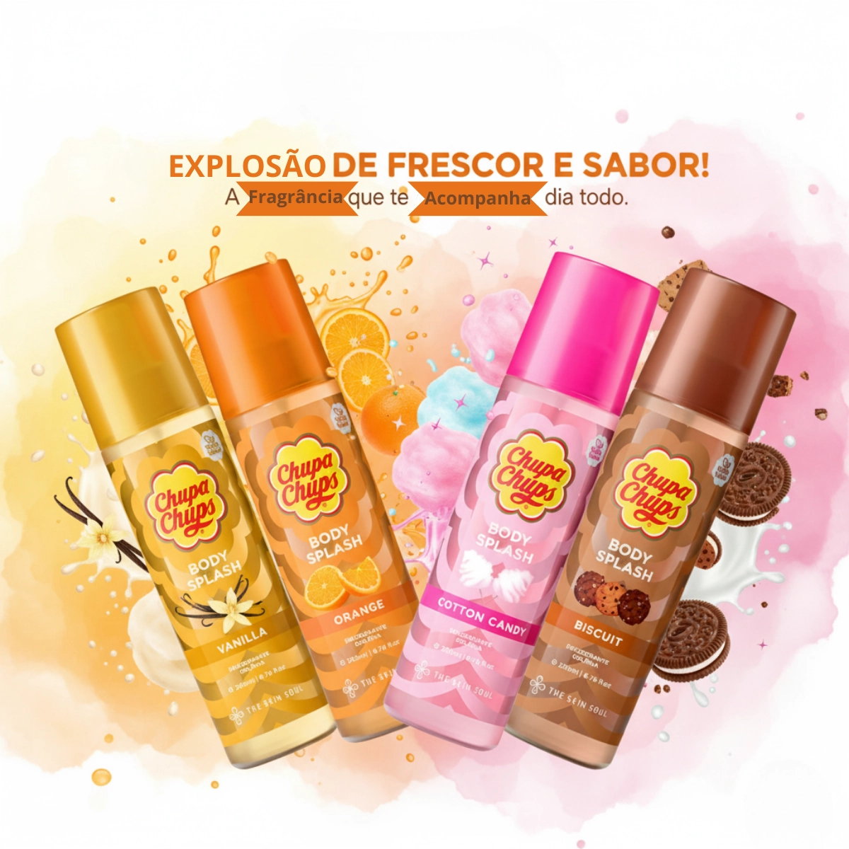 BODY SPLASH CHUPA CHUPS COTTON CANDY JACQUES JANINE 200ML