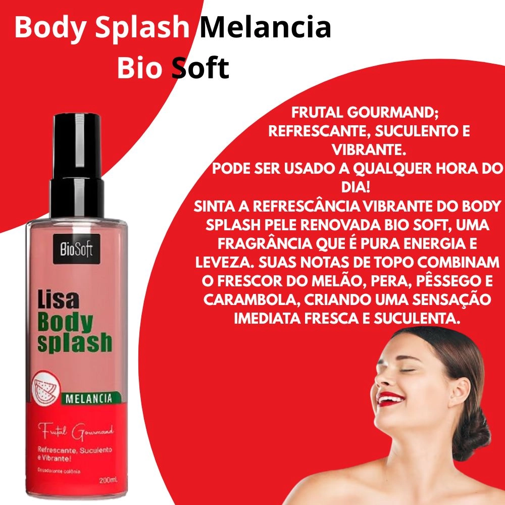 Body Splash de Melancia - Fragrância Refrescante e Perfumada para Pele Macia