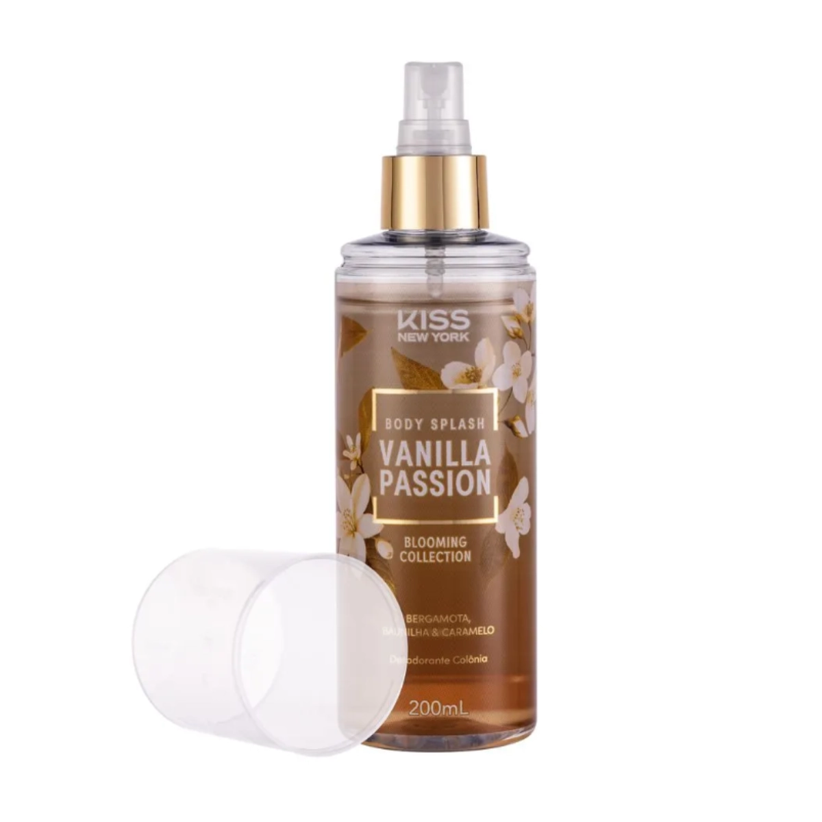 Body Splash Kiss New York Vanilla Passion Fragrância Oriental com Baunilha 250ml