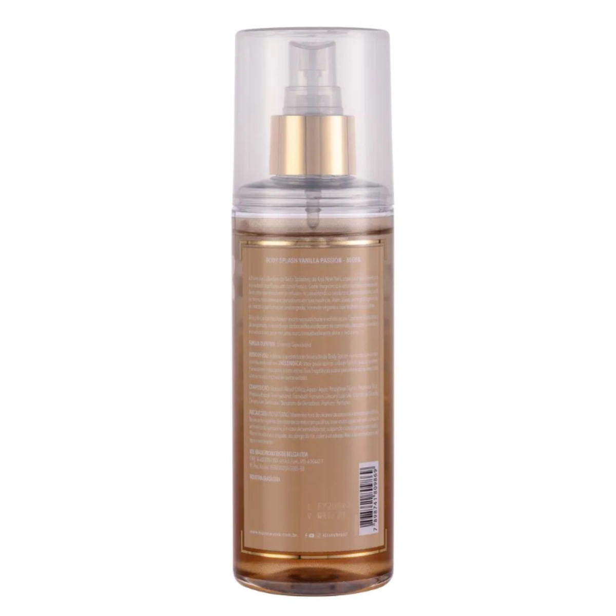 Body Splash Kiss New York Vanilla Passion Fragrância Oriental com Baunilha 250ml